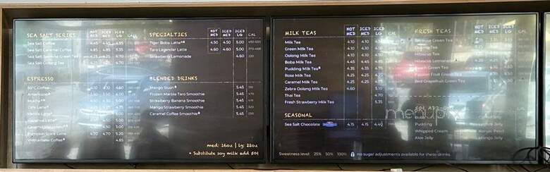 85 Degrees C Bakery Cafe - Cupertino, CA menu_pic
