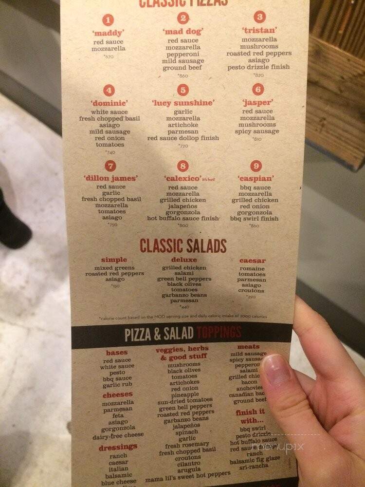 MOD Pizza - Vienna, VA menu_pic