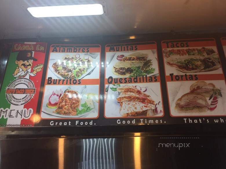 Leo's Tacos Truck - Los Angeles, CA menu_pic