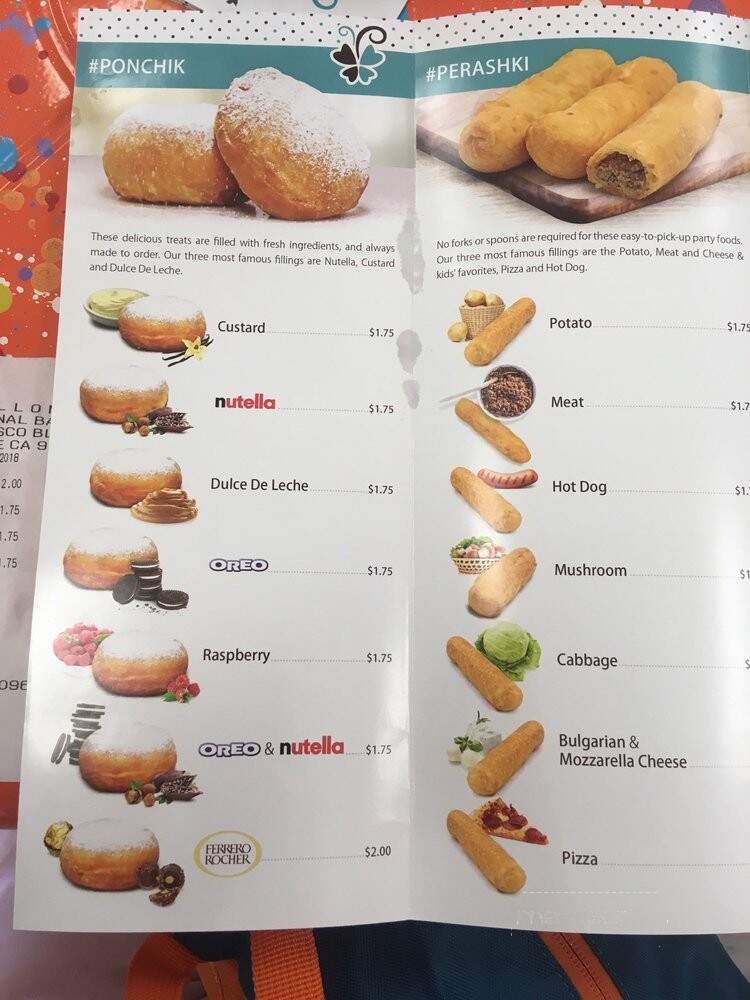 Papillon International Bakery - Los Angeles, CA menu_pic