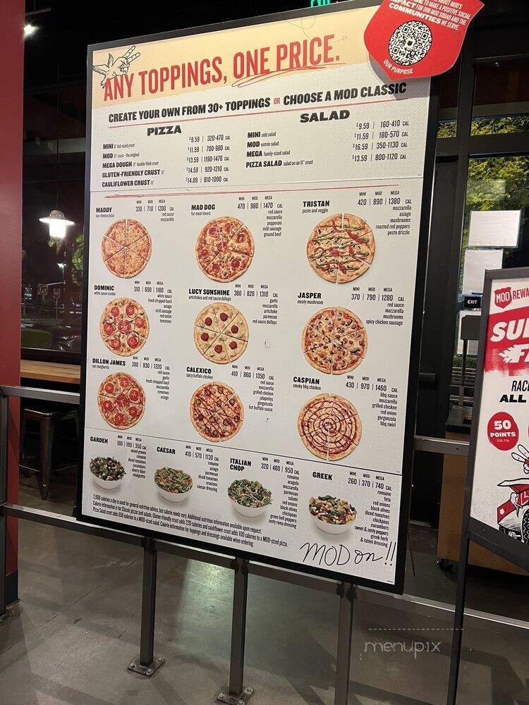 MOD Pizza - San Jose, CA menu_pic