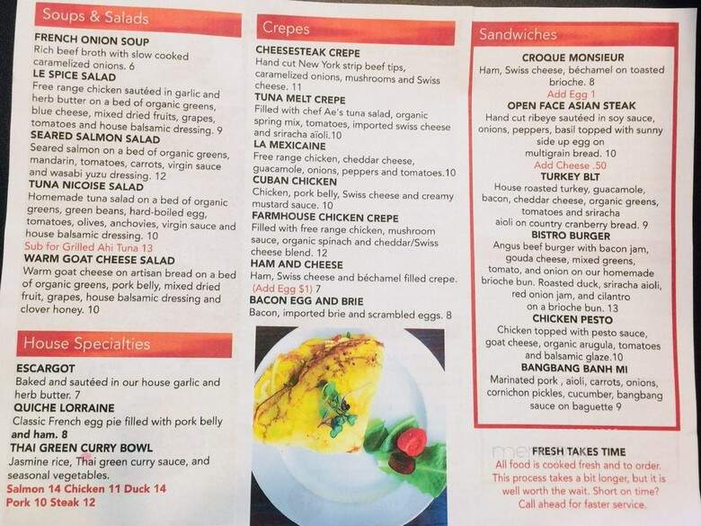 Le Spice Restaurant and Bakery - Spartanburg, SC menu_pic