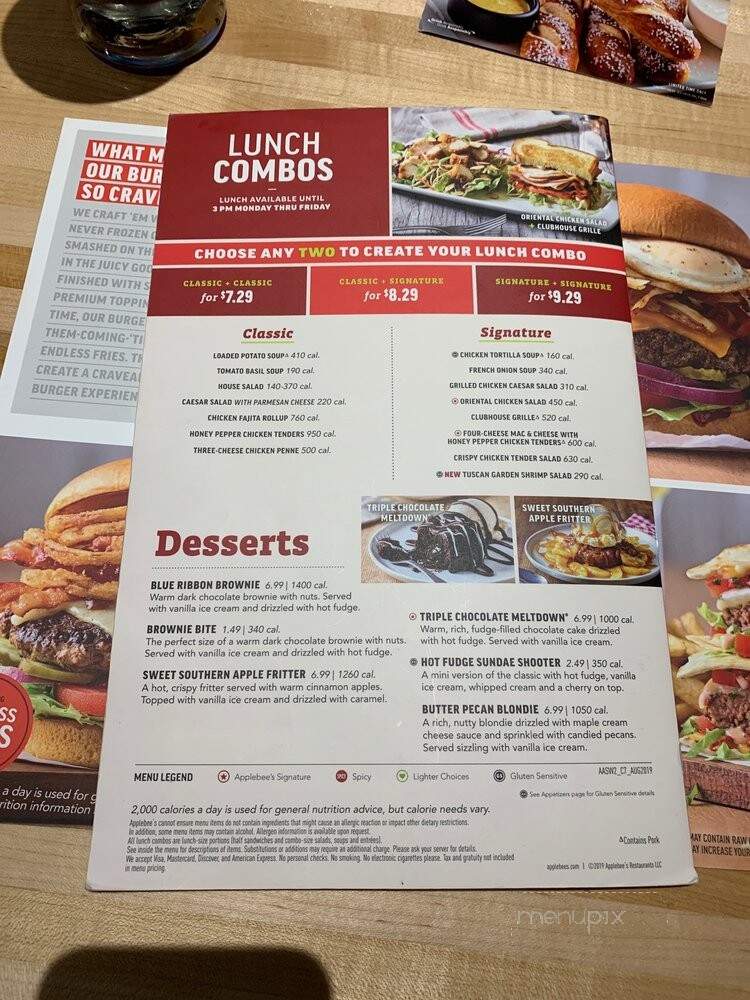 Applebee's - Bernalillo, NM menu_pic