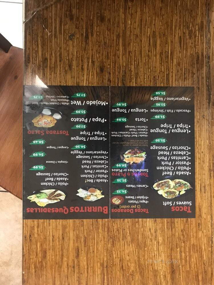 Gordos Tacos - Los Angeles, CA menu_pic