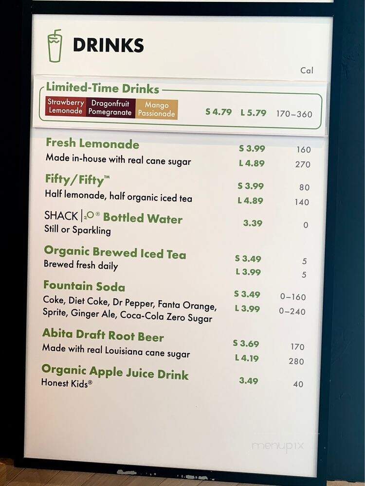 Shake Shack - Los Angeles, CA menu_pic