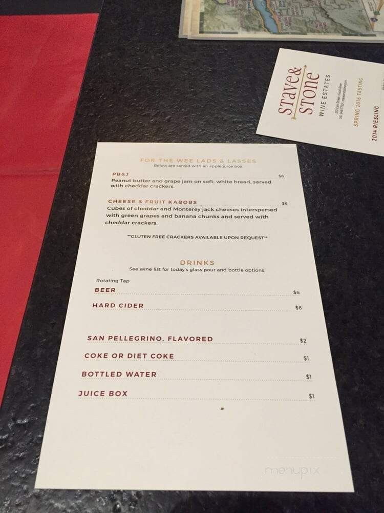 Stave and Stone - Hood River, OR menu_pic