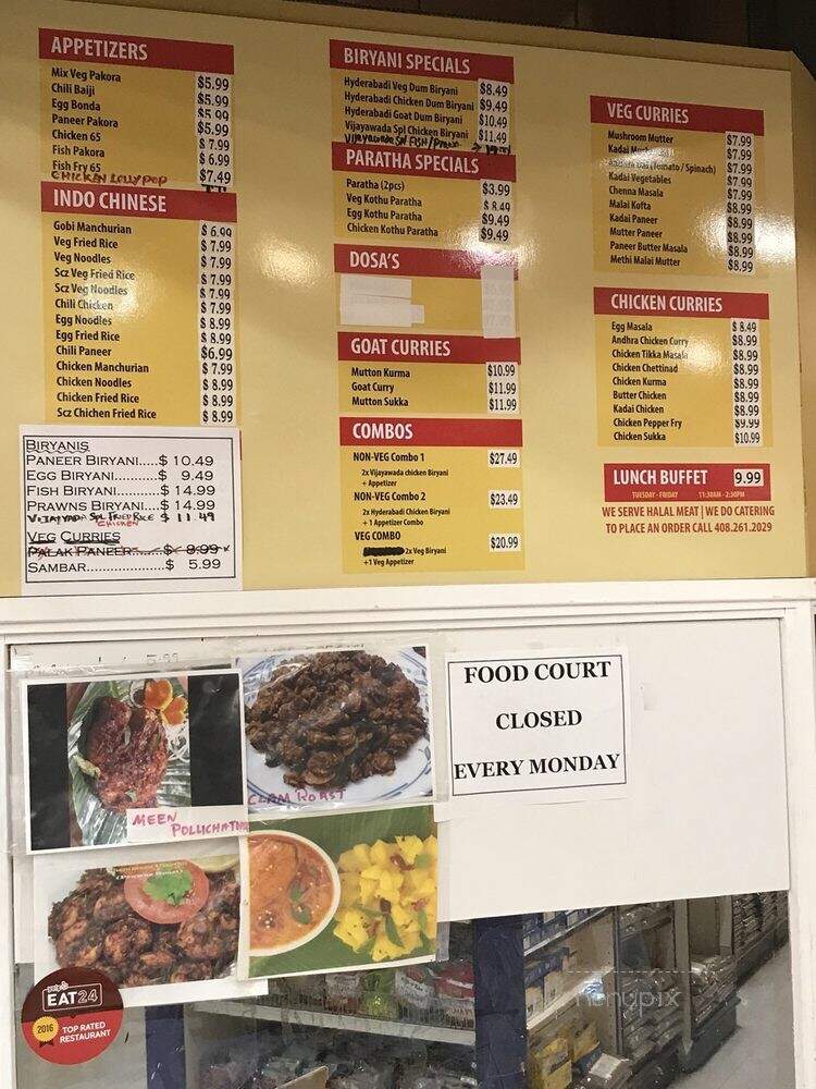 Bharat Bazar Food Court - Sunnyvale, CA menu_pic