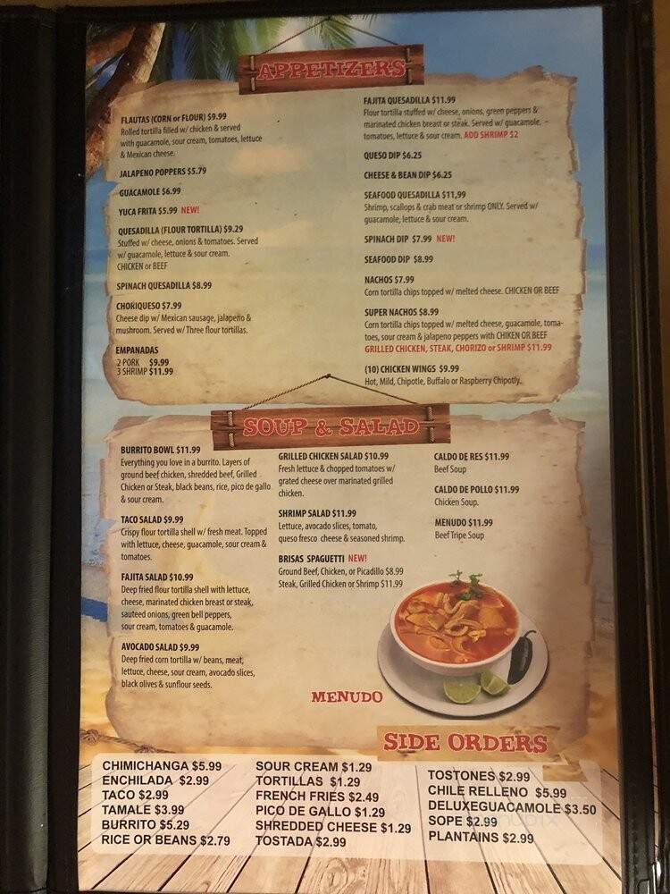 El Paso Mexican Grill - Pensacola, FL menu_pic