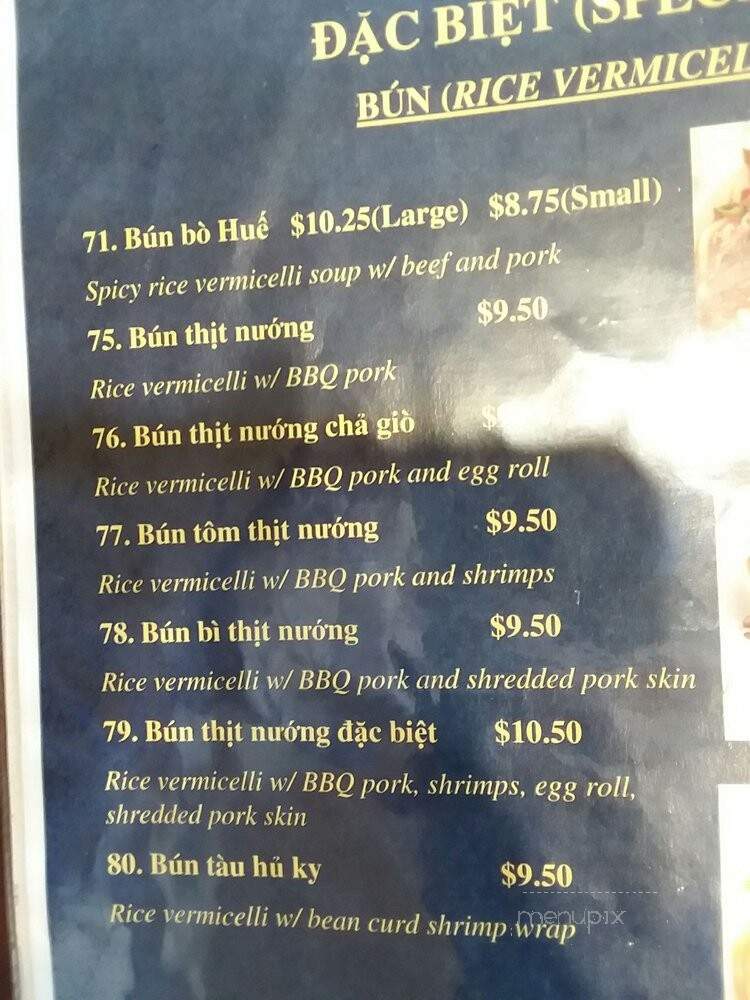 Pho Cali - Lubbock, TX menu_pic