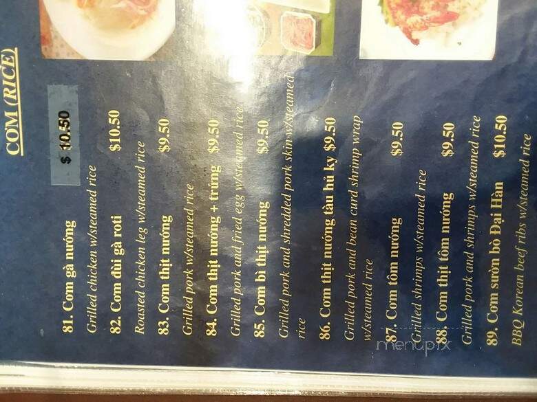 Pho Cali - Lubbock, TX menu_pic