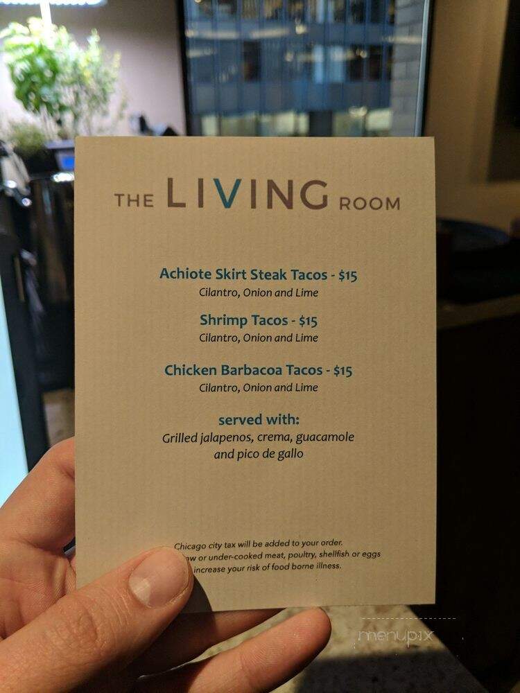 The Living Room - Chicago, IL menu_pic