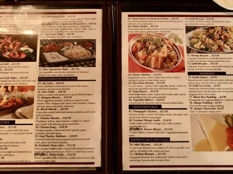 Sahib - Johnson City, TN menu_pic
