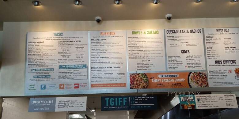 Rubio's - Visalia, CA menu_pic
