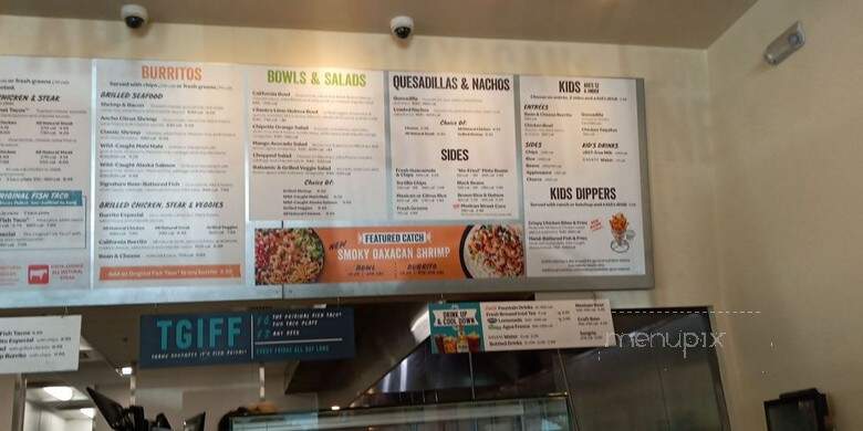 Rubio's - Visalia, CA menu_pic