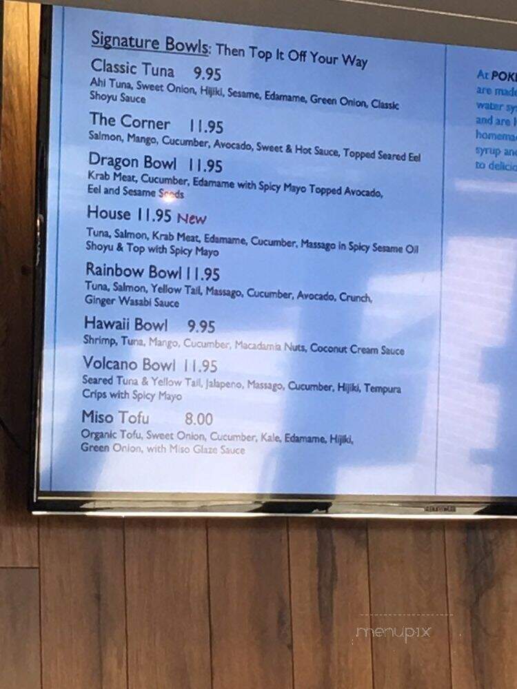 Poke Sushi Bowl - Charlottesville, VA menu_pic