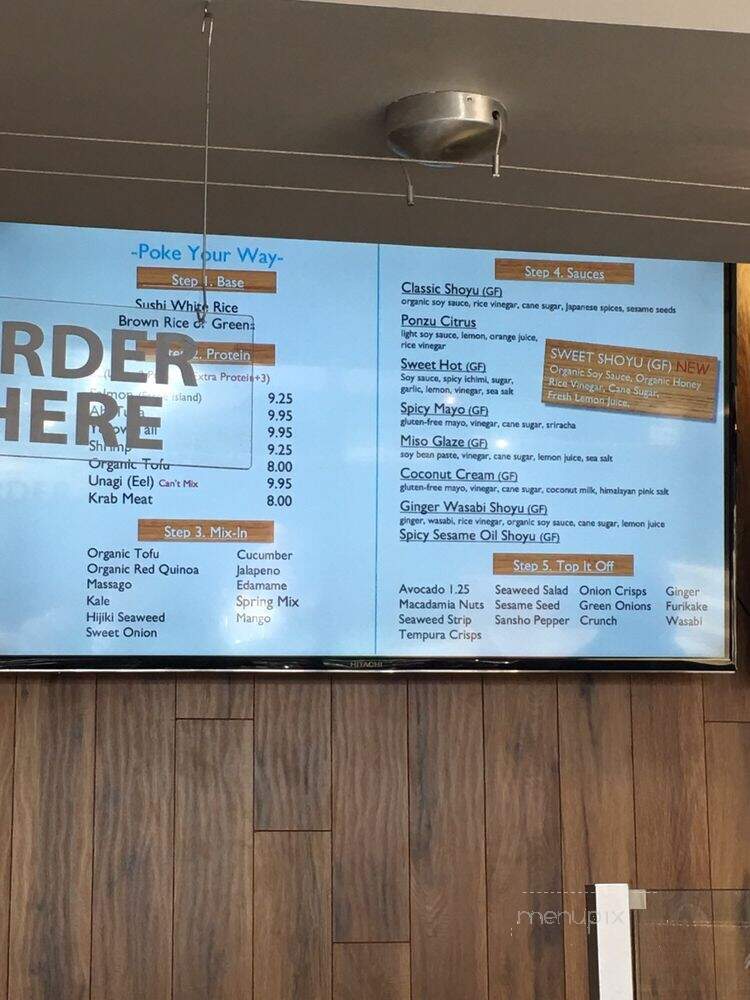 Poke Sushi Bowl - Charlottesville, VA menu_pic