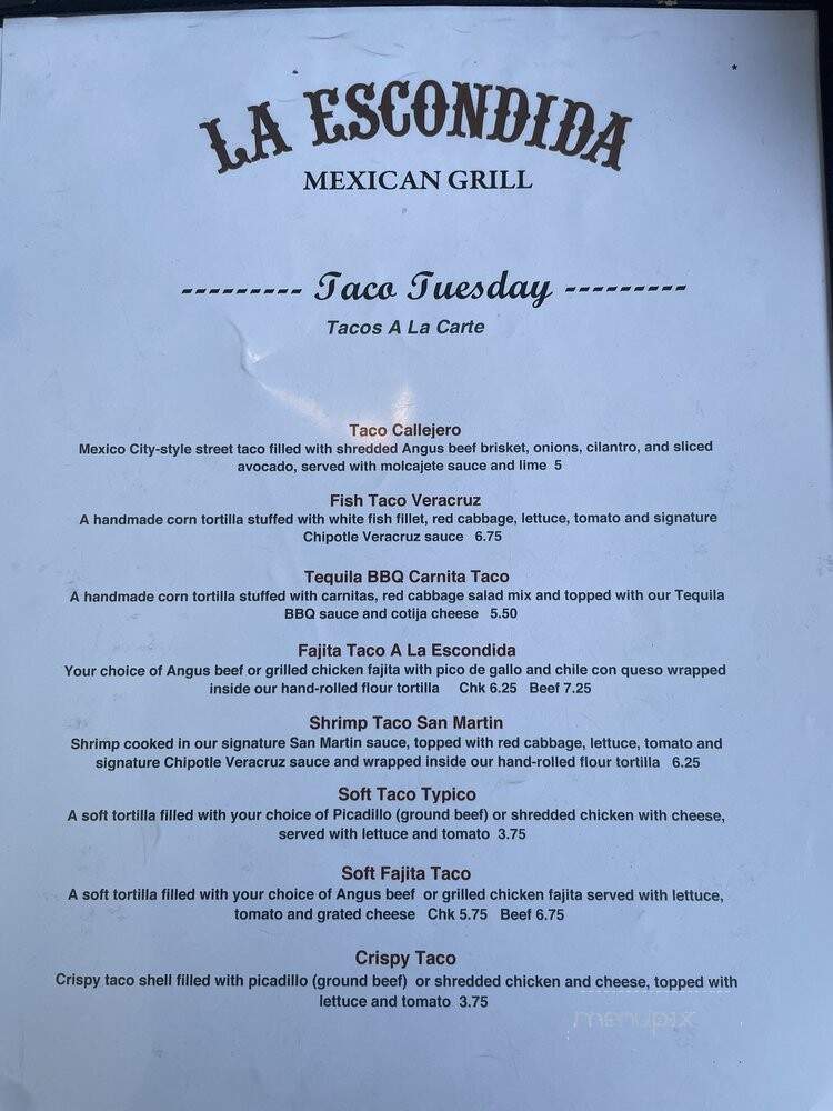 La Escondida Mexican Grill - Friendswood, TX