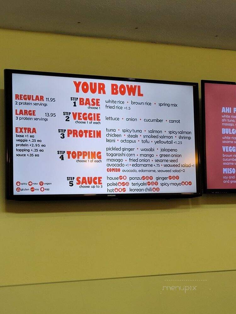 PokeHana - Louisville, KY menu_pic
