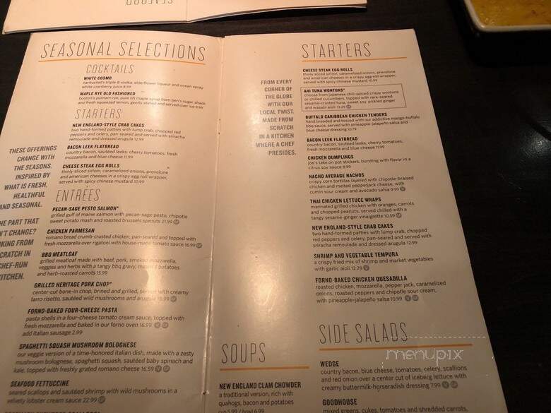 Not Your Average Joe's - Peabody, MA menu_pic