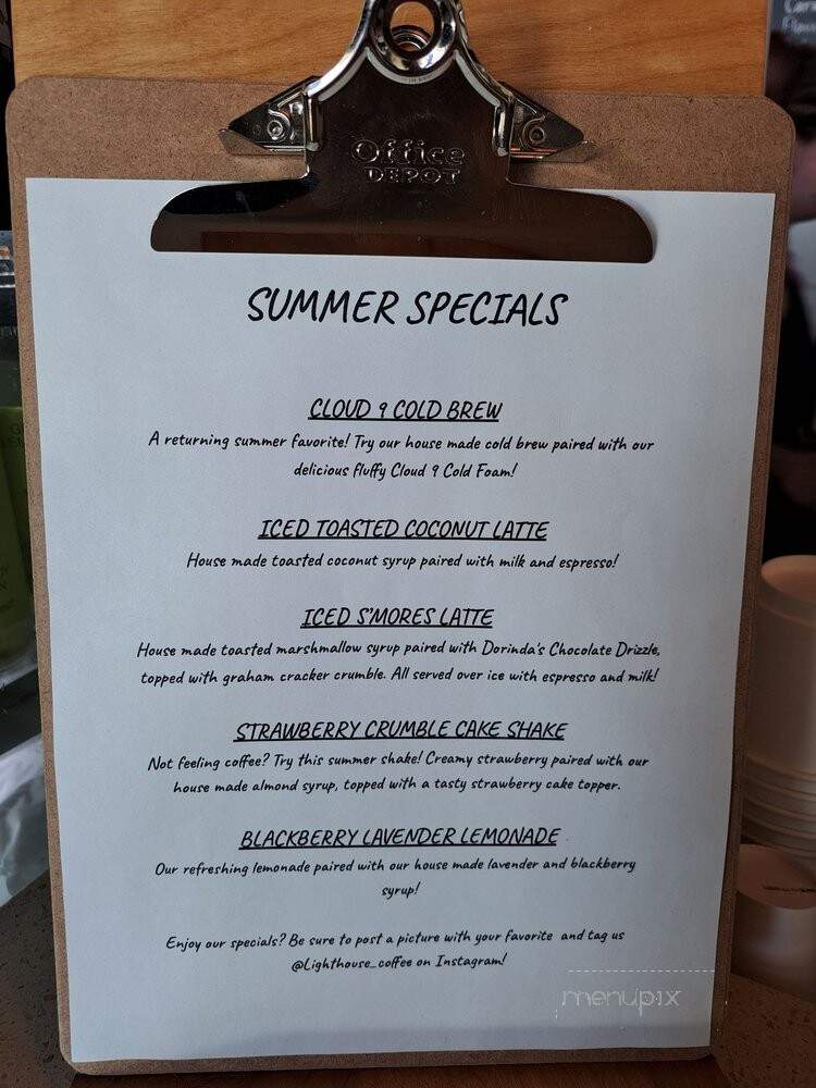 Lighthouse Coffee - Sparks, NV menu_pic