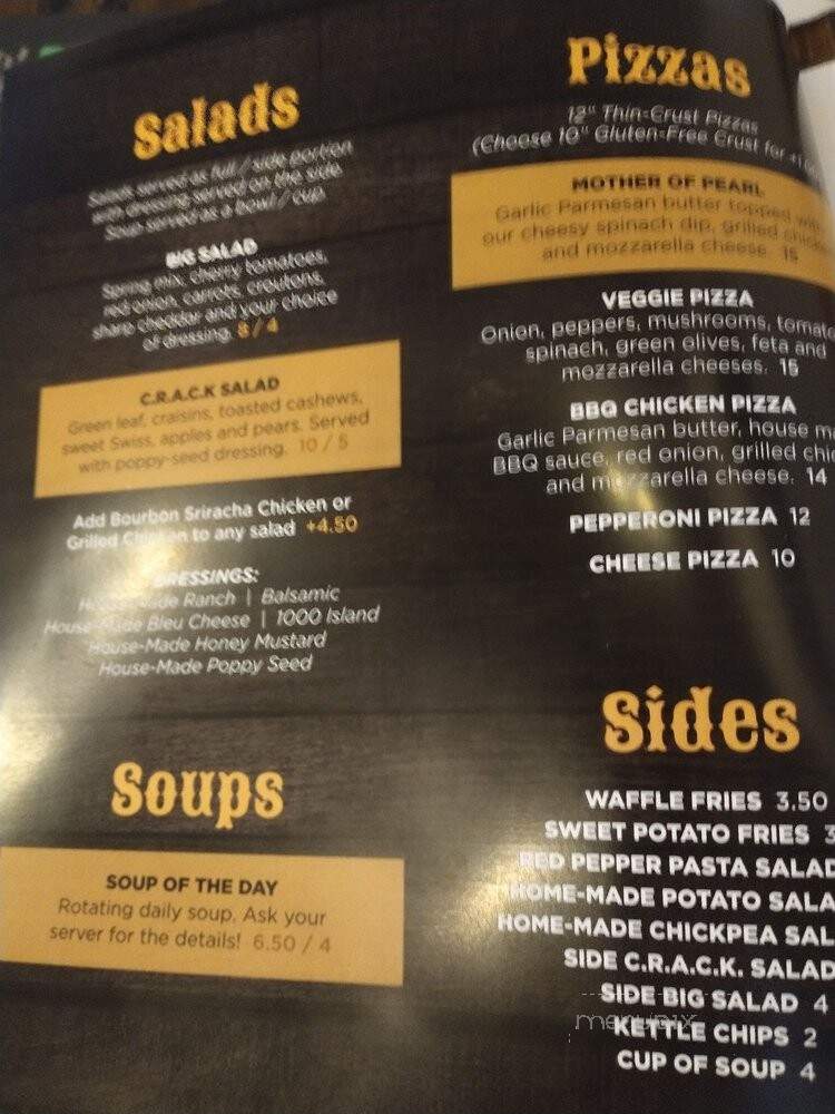 Pearl Street Taphouse - Jeffersonville, IN menu_pic