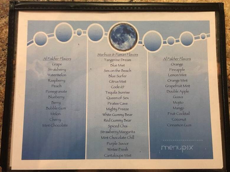Central Blue Moon Grill and Hookah Lounge - New Britain, CT menu_pic