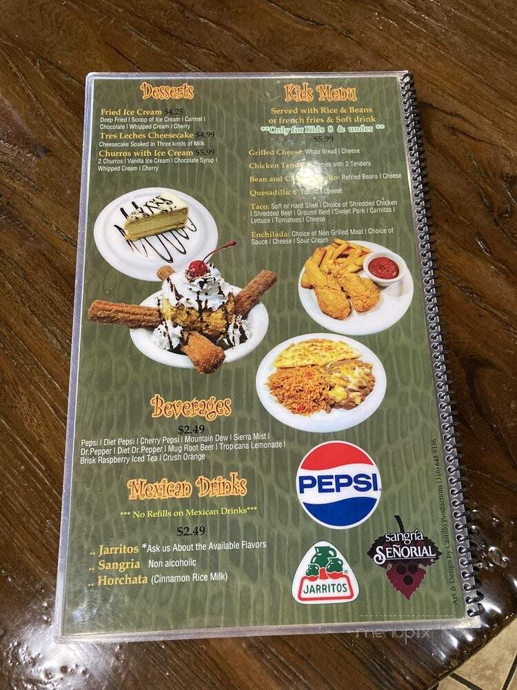 Green Iguana Mexican Restaurant - St. George, UT menu_pic