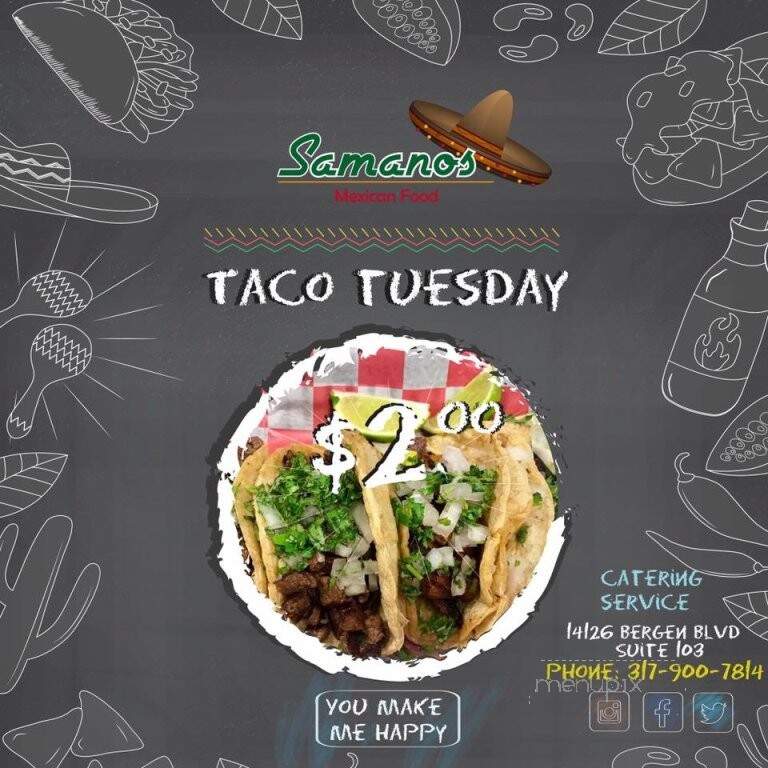 Samano's Taqueria - Noblesville, IN menu_pic