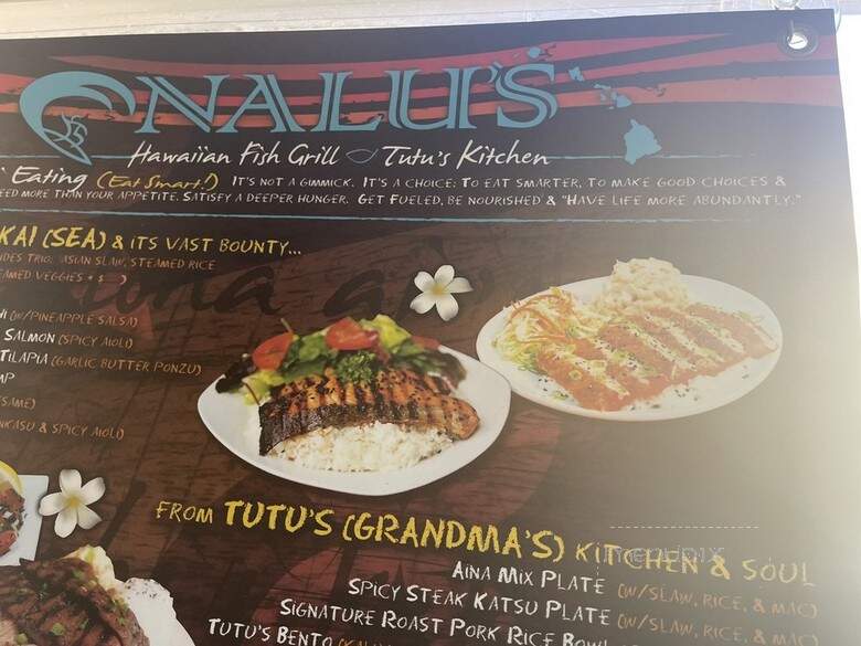 Nalu's Hawaiian Grill - Lake Forest, CA menu_pic