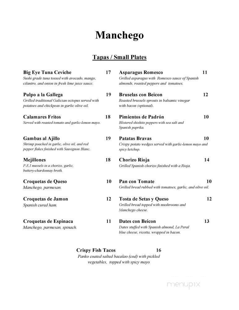 Manchego Koko - Brooklyn, NY menu_pic