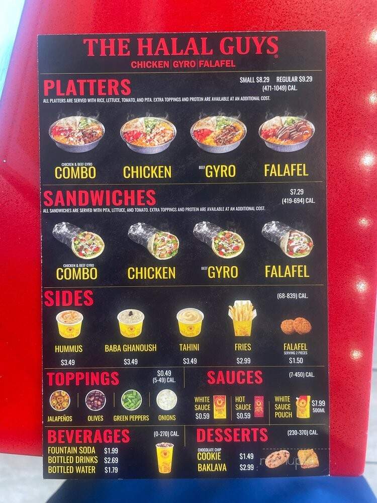 The Halal Guys - Houston, TX menu_pic