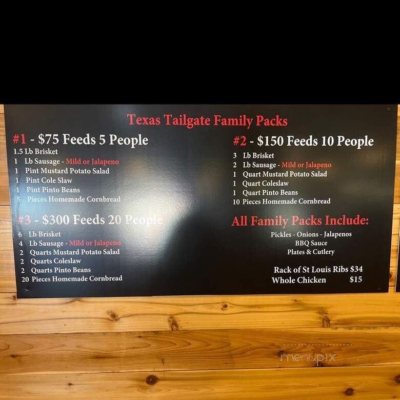 The Brisket House - Houston, TX menu_pic