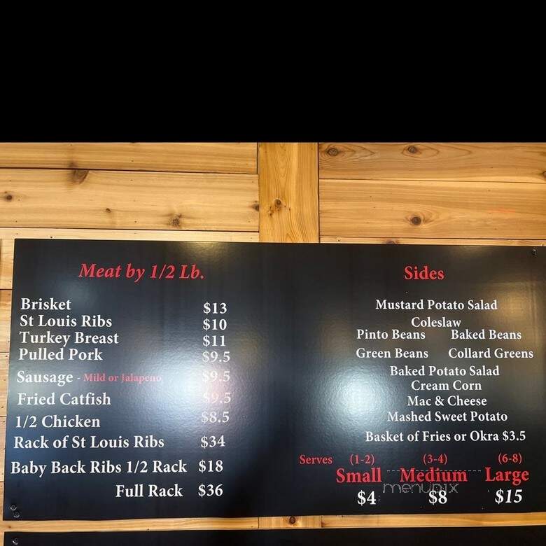 The Brisket House - Houston, TX menu_pic