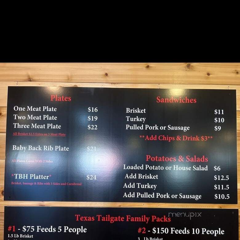 The Brisket House - Houston, TX menu_pic