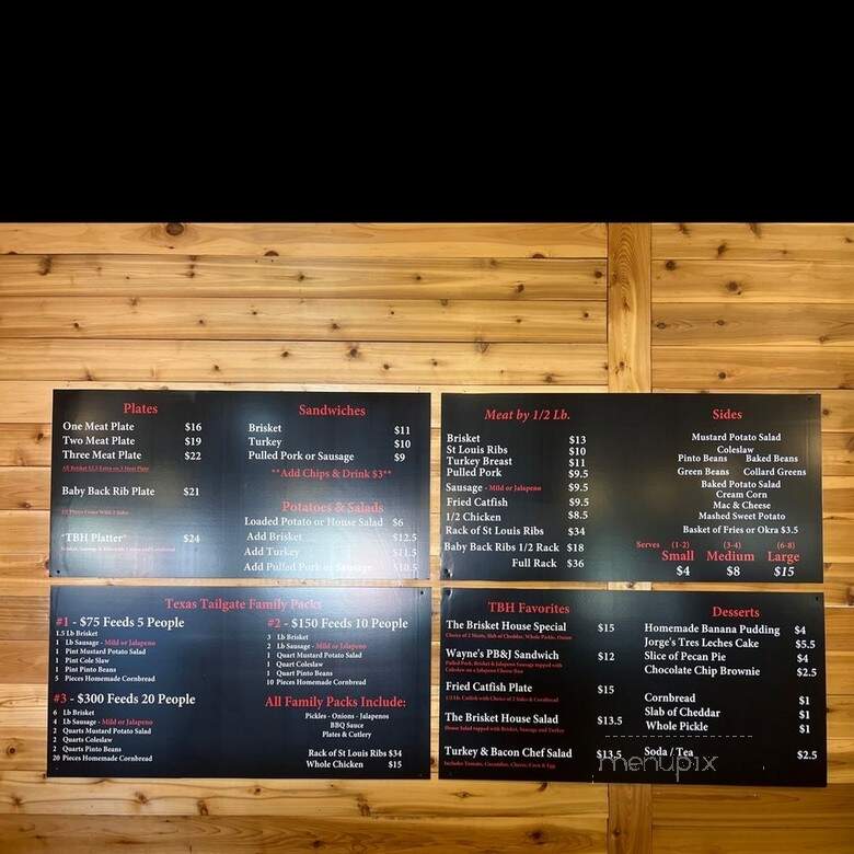 The Brisket House - Houston, TX menu_pic