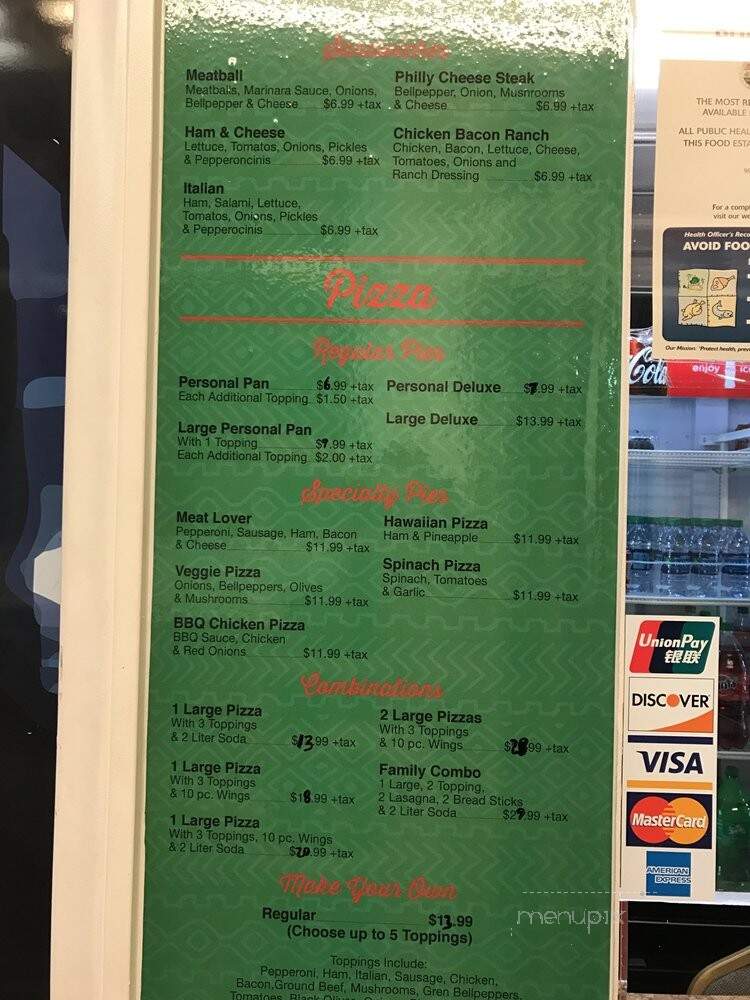 Pizza Ritta - Los Angeles, CA menu_pic