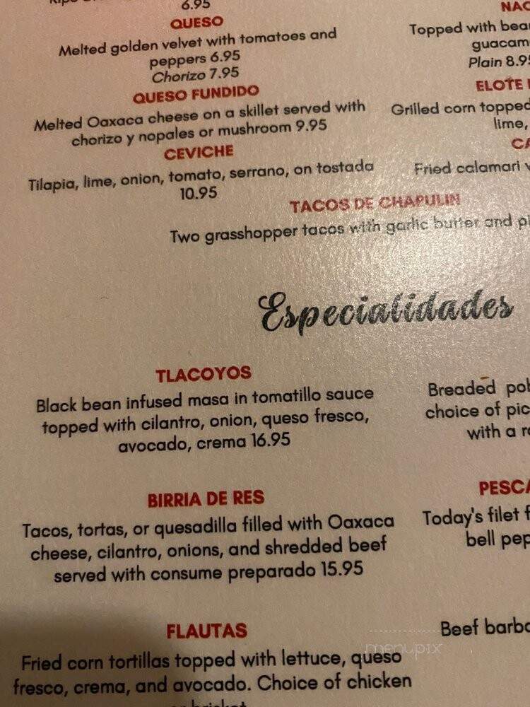 Paco's Mexican Cuisine - Fort Worth, TX menu_pic