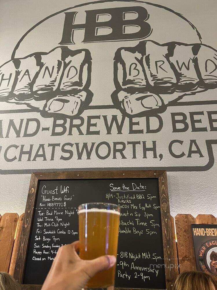 Hand-Brewed Beer - Los Angeles, CA menu_pic