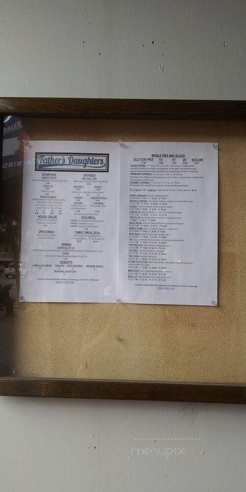 Father's Daughter's - Durango, CO menu_pic