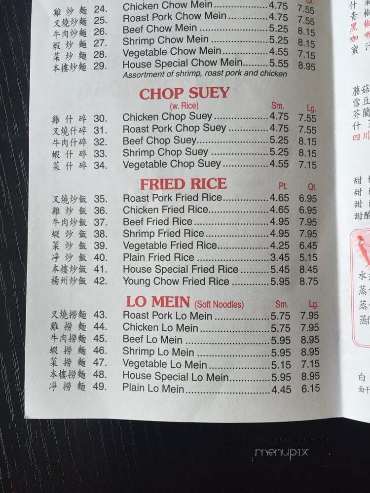 China Express - Gainesville, FL menu_pic