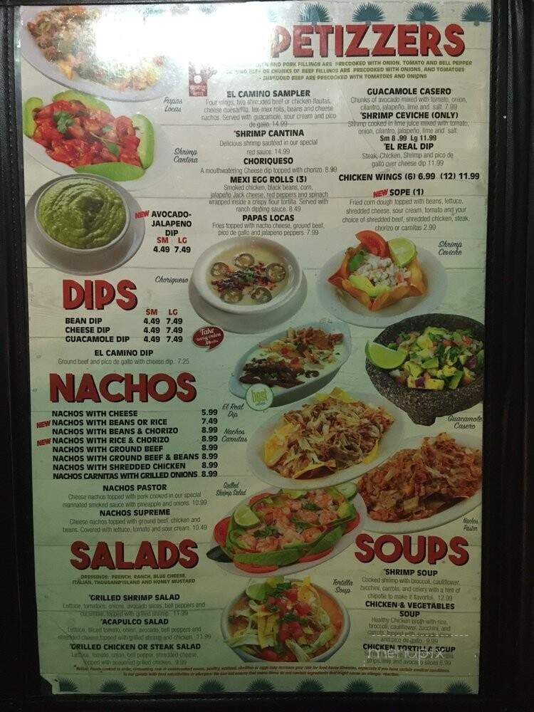 El Jinete - Athens, TN menu_pic