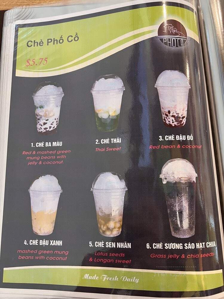 Pho Co - San Jose, CA menu_pic
