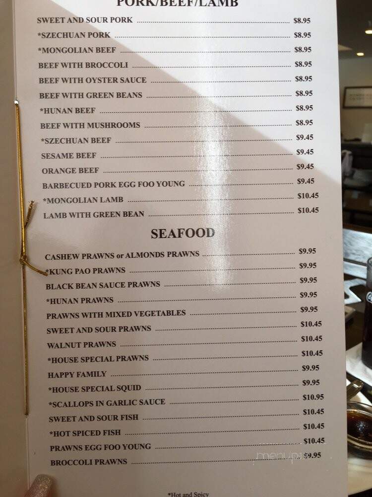 China Village - Cotati, CA menu_pic