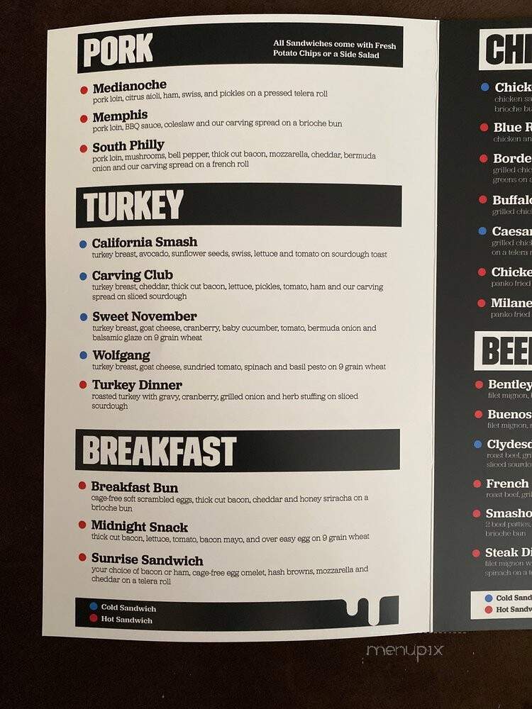The Carving Board - Burbank, CA menu_pic