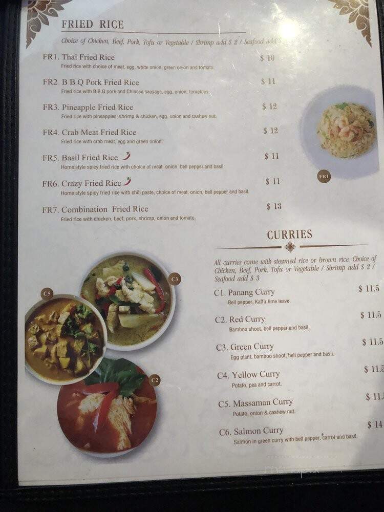 Tuk Tuk Thai - Fort Worth, TX menu_pic