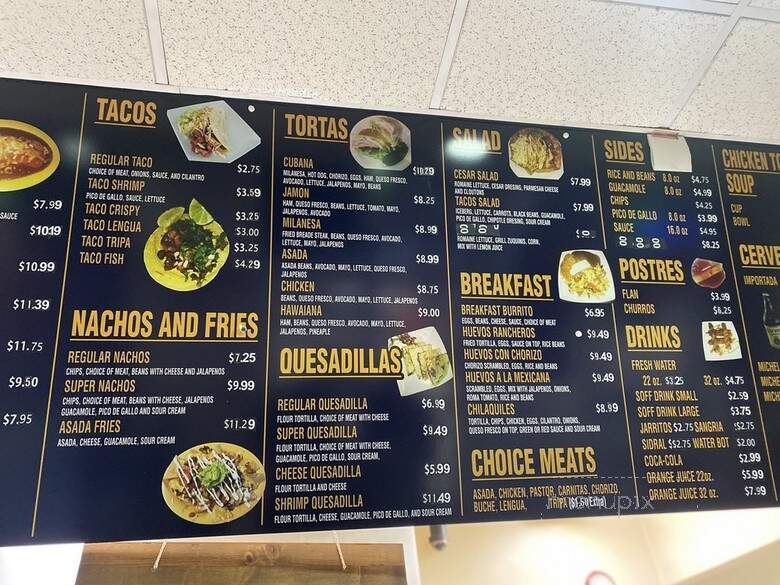 El Caminito - Livermore, CA menu_pic