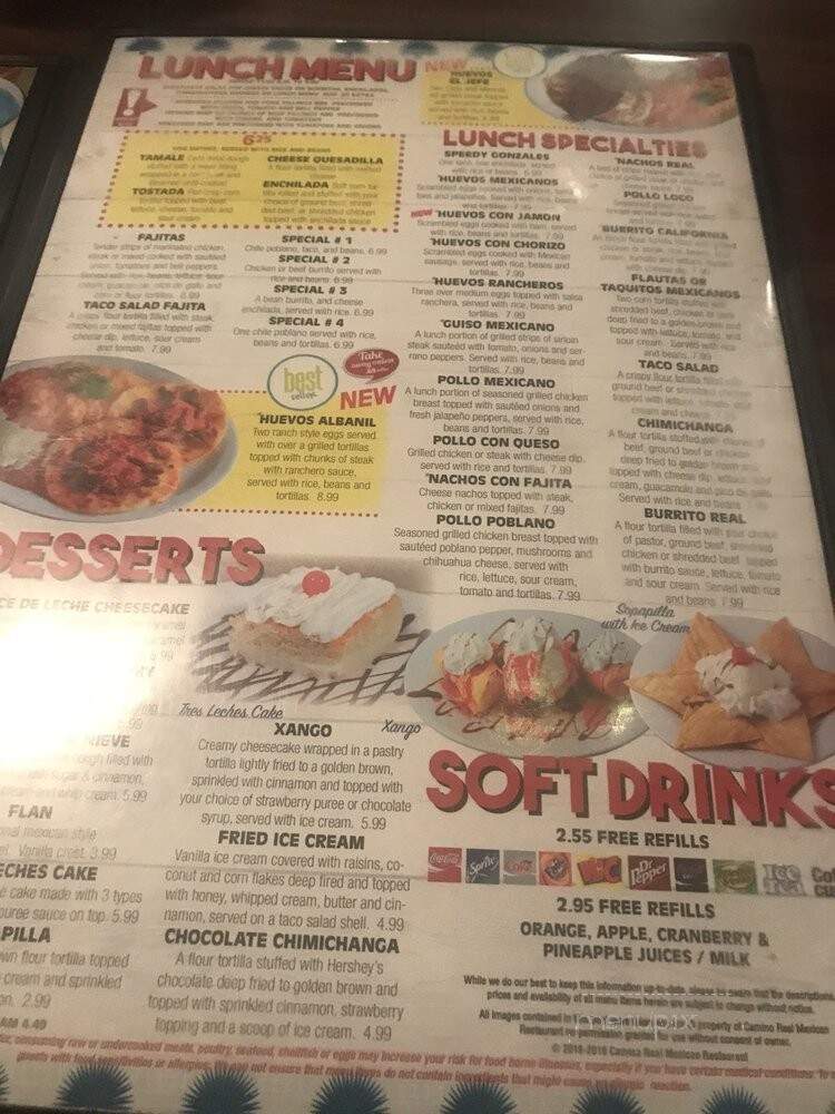 El Jinete - Ooltewah, TN menu_pic