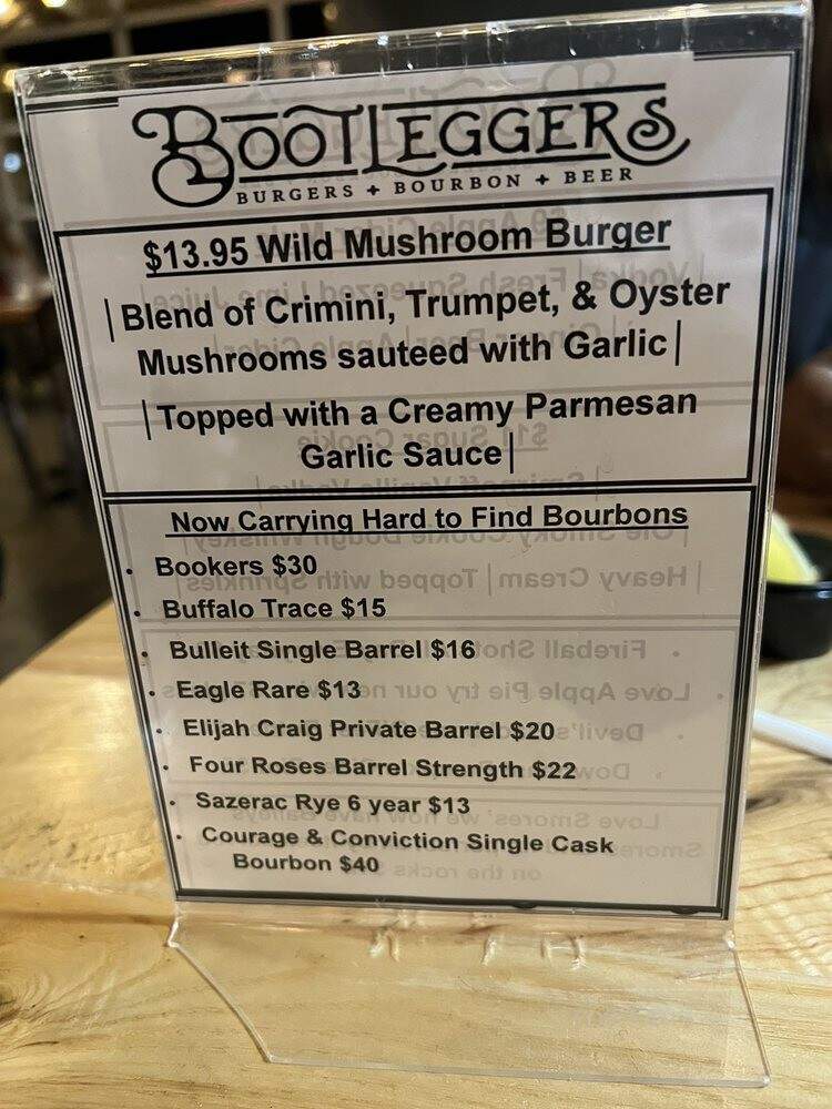 Bootleggers - Lynchburg, VA menu_pic