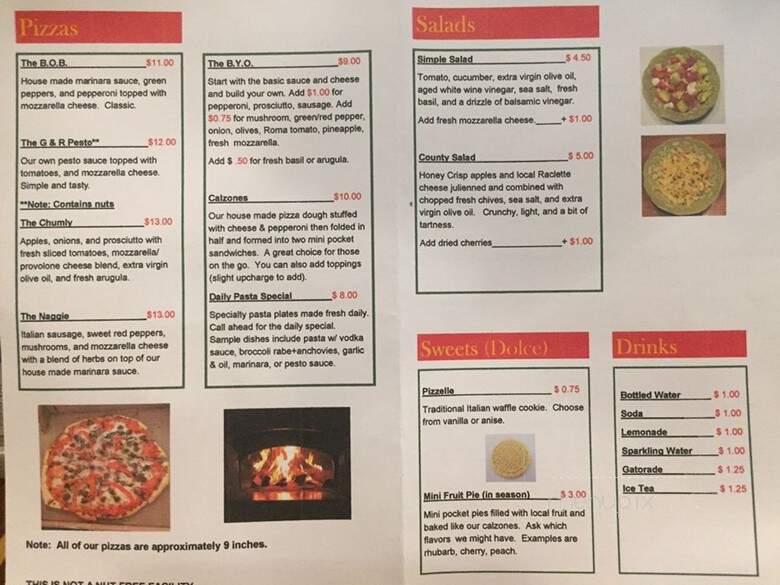 Rocco's Old World Pizzeria - Suttons Bay, MI menu_pic