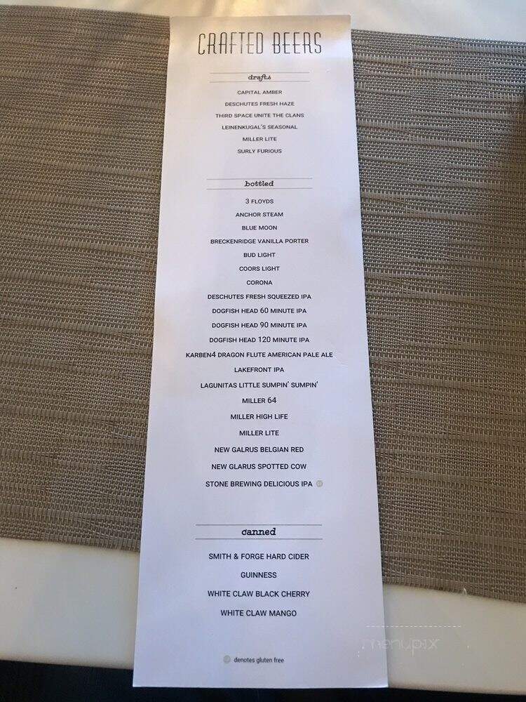 Crafted Americana - Lake Geneva, WI menu_pic